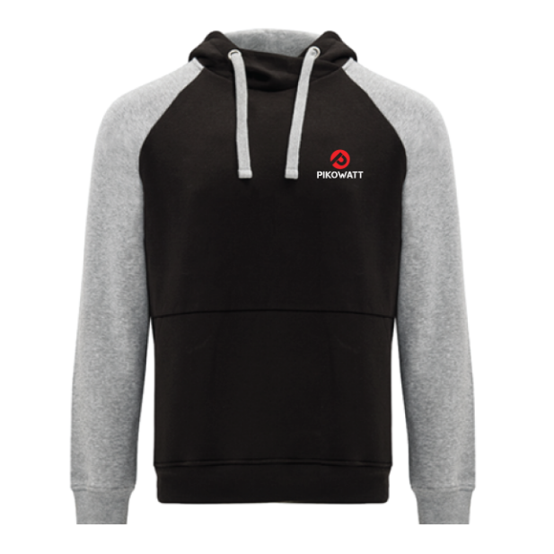 Pikowatt Hoodie / Black&Grey