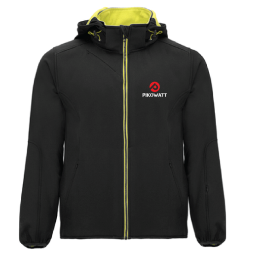Pikowatt Soft Shell Jacket / Black&Green